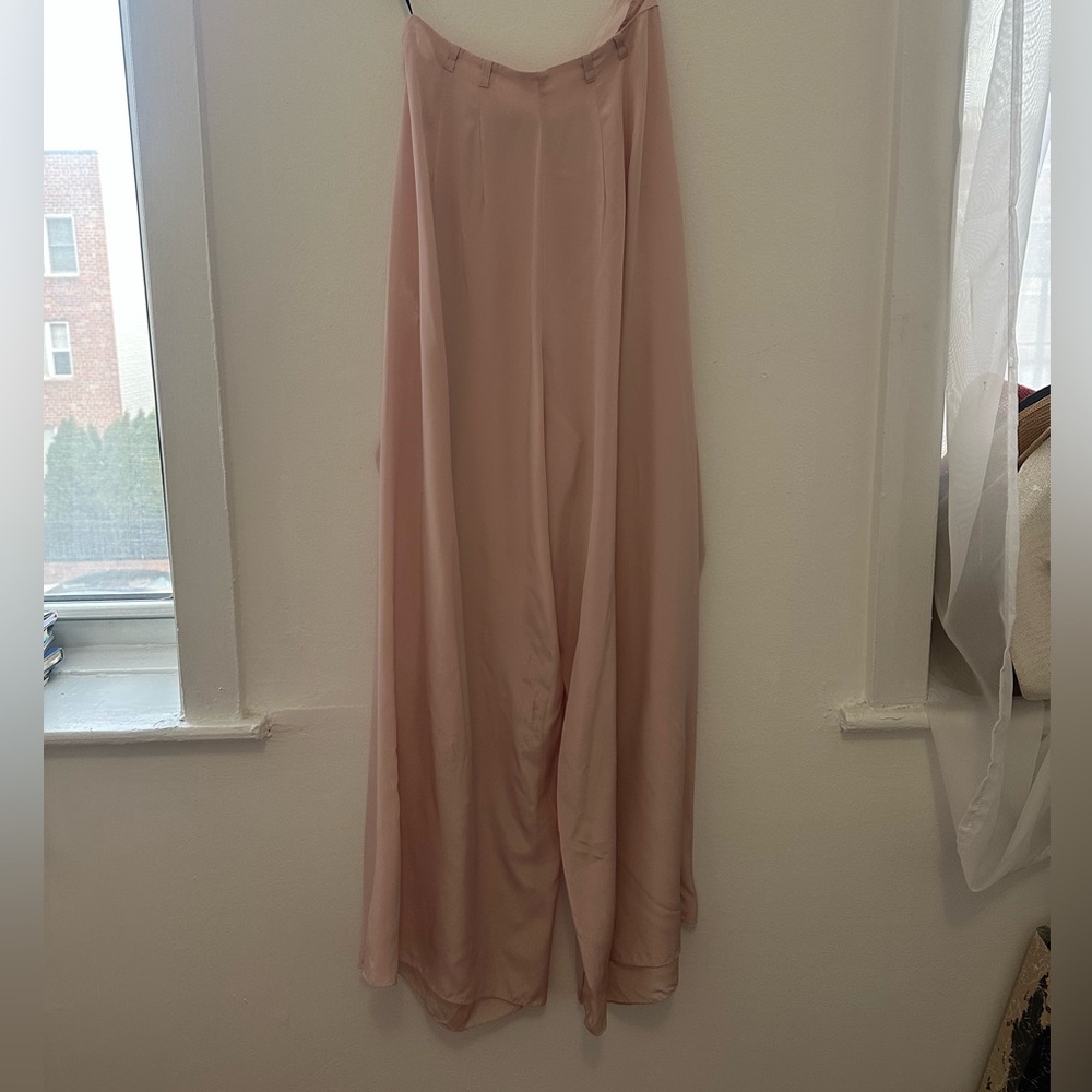Elegant Pink high waisted pants